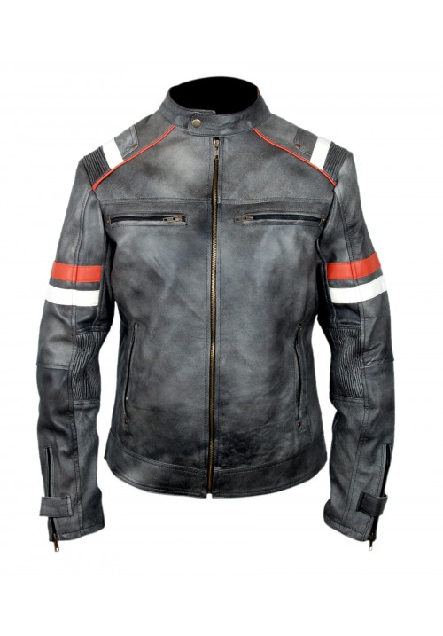 Kids Fashion Gray Boys Leather Jacket